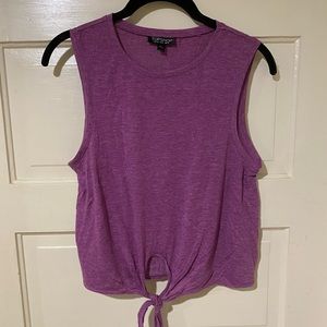 Topshop Womens Crop Tie Tank US6